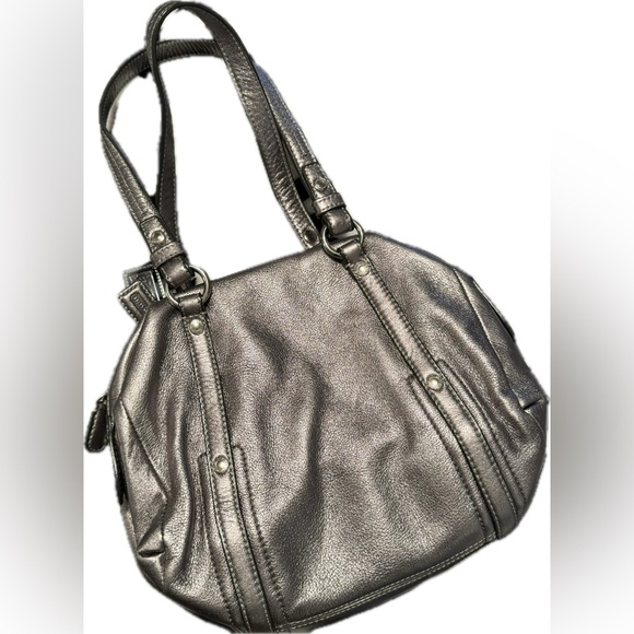Coach Audrey Gunmetal Mini Leather Bag - Picture 2 of 5